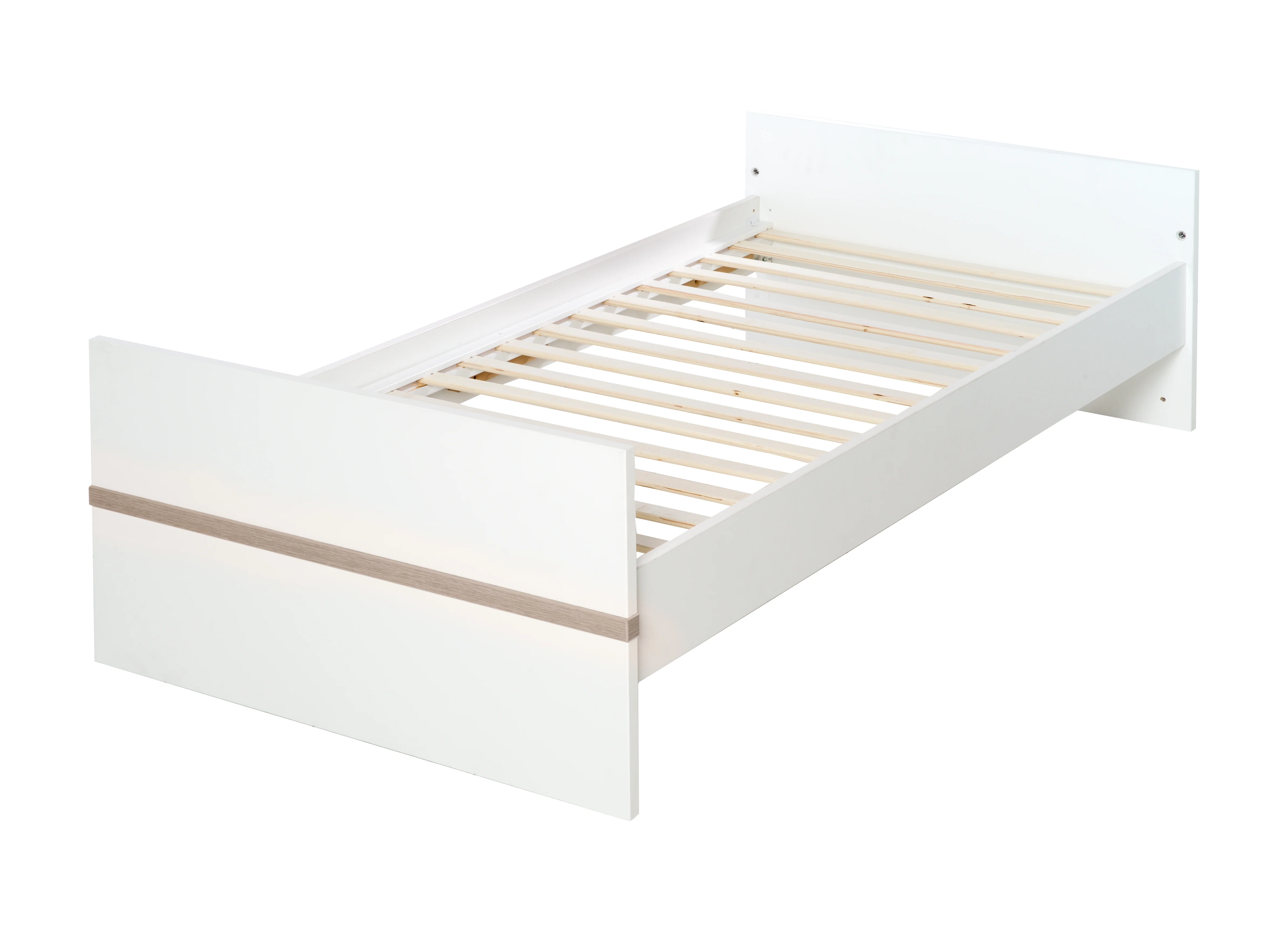 Kindermöbelset 'Moritz‘, 2-teilig, Kinderbett 70 x 140 cm & Wickelkommode breit, weiß/Luna Elm - Image 5