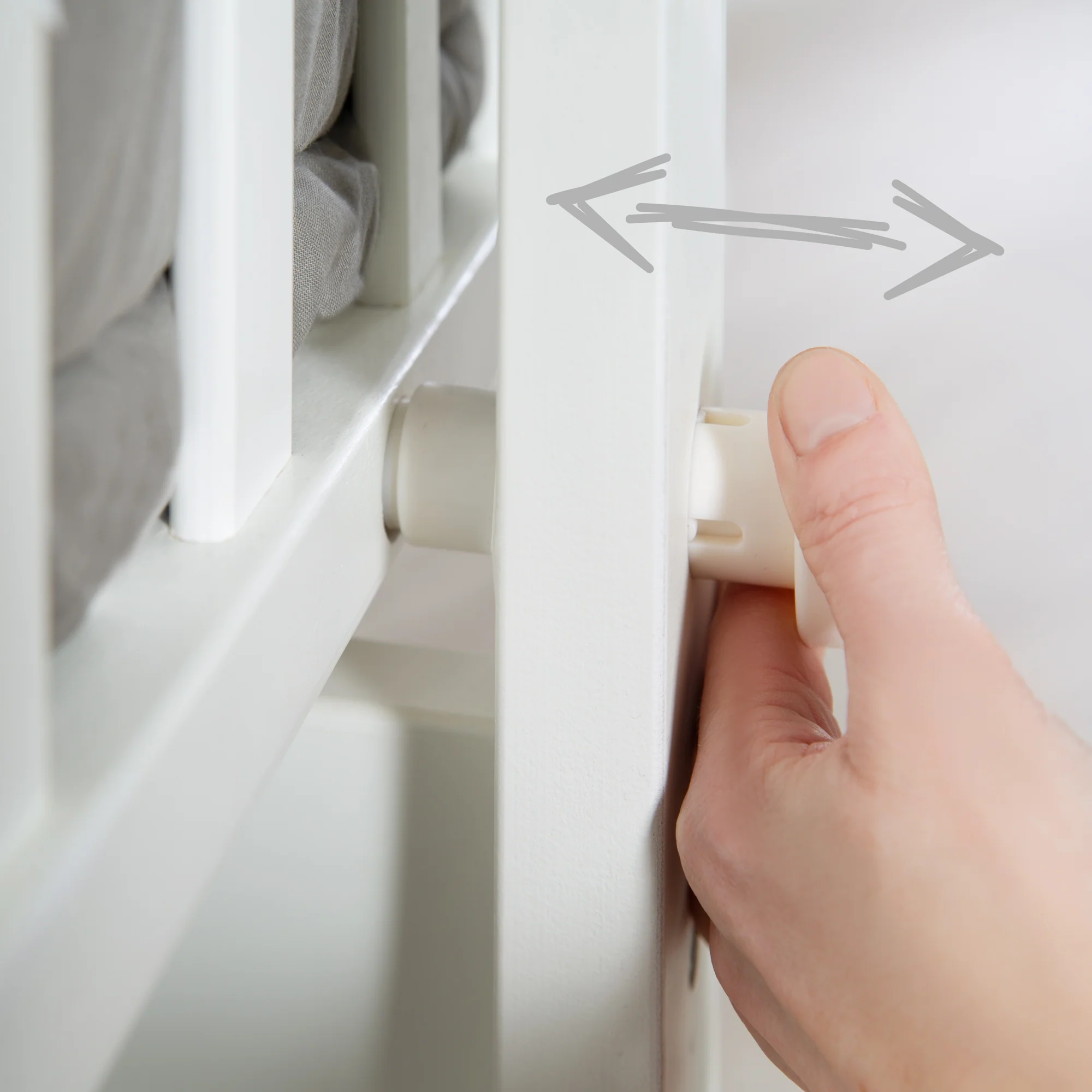 Babywiege 'Woodland Buddies' 40 x 90 cm inkl. Zubehör - Weiß / Pastellgrün - Image 4