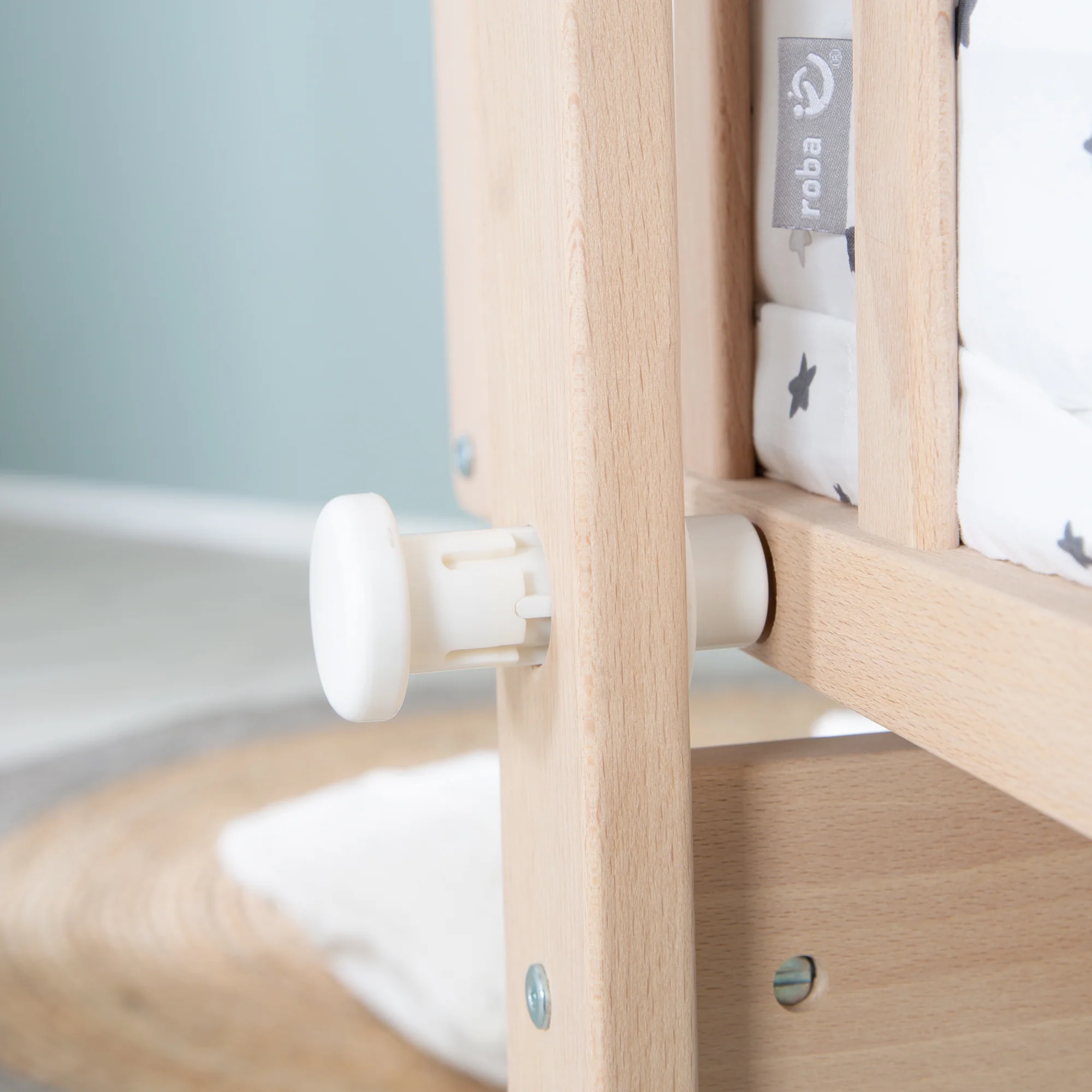 Komplettwiegenset 'Sternenzauber grau' 40x90 - Bio-Buche natur - Inkl. Ausstattung - Image 6