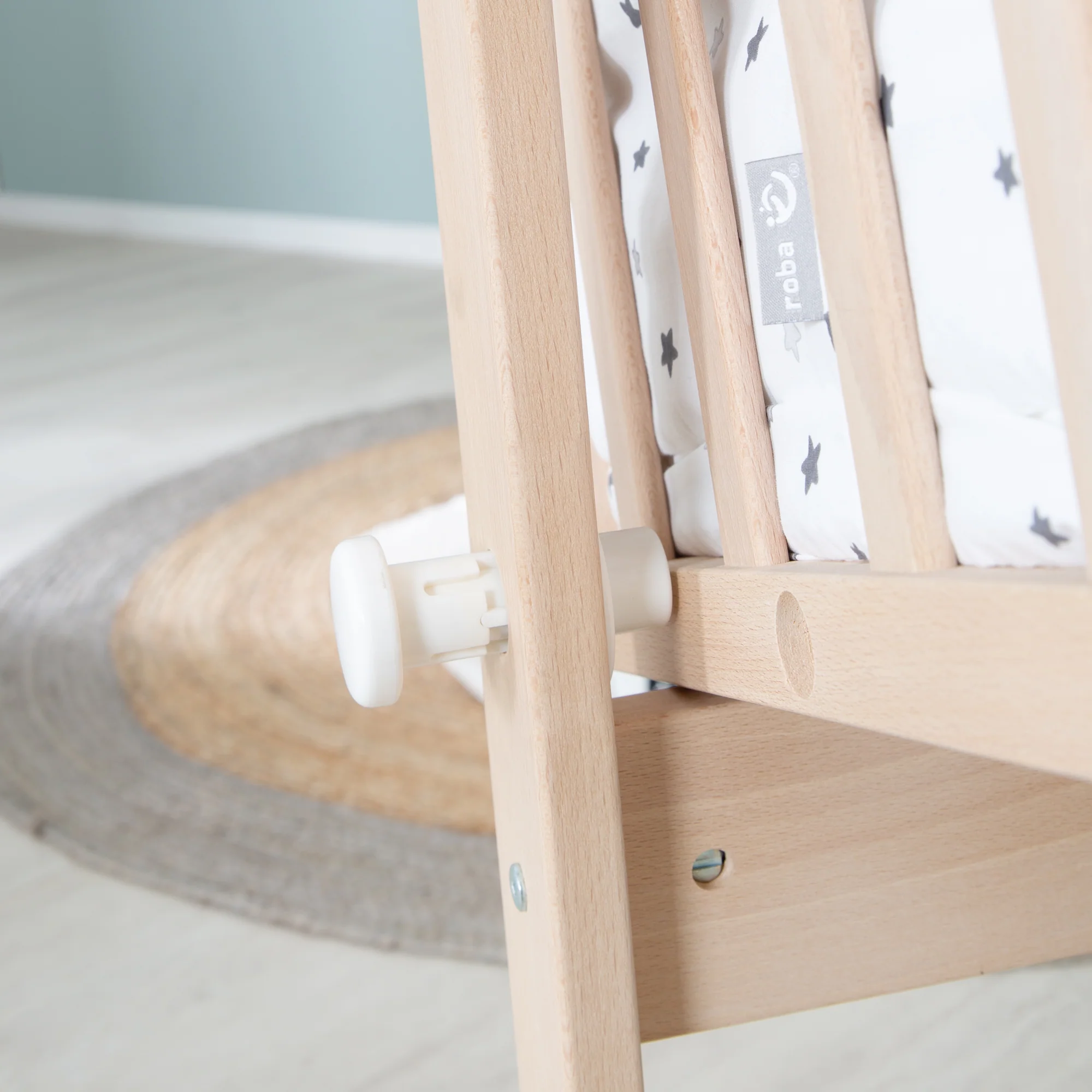 Komplettwiegenset 'Sternenzauber grau' 40x90 - Bio-Buche natur - Inkl. Ausstattung - Image 8