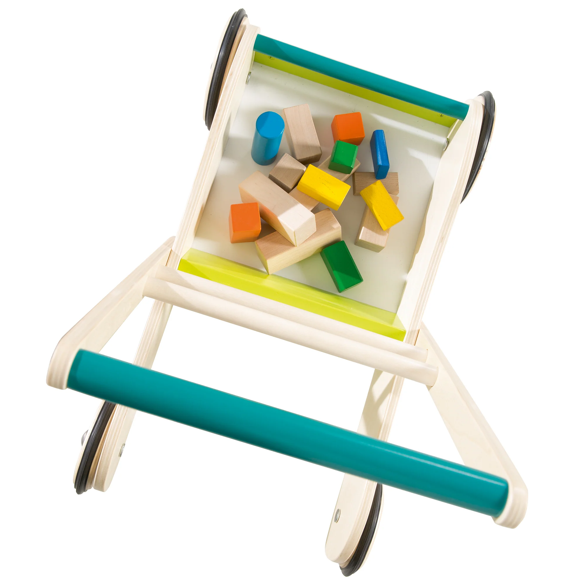 Lauflernwagen 'Rennfahrer', Spiel- & Lauflernhilfe aus Holz mit Bremse - Image 3