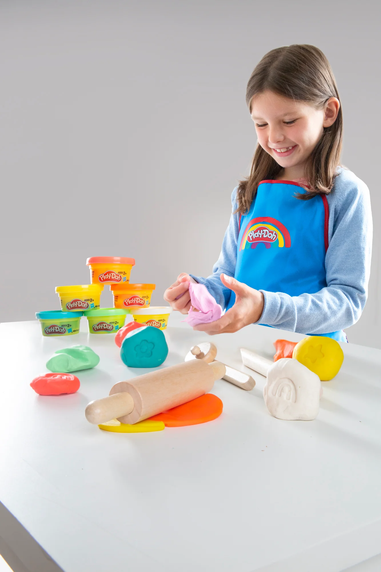 roba x Play-Doh Kompaktes Spielset - Holzwerkzeuge, Knetdosen & Schürze - Image 10