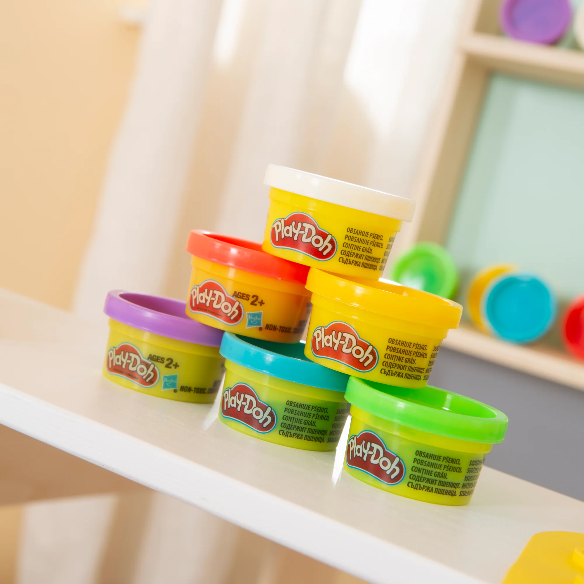 roba x Play-Doh Set - 3D-Kreativmatte mit 12 Knetdosen & Holzwerkzeugen - Image 10