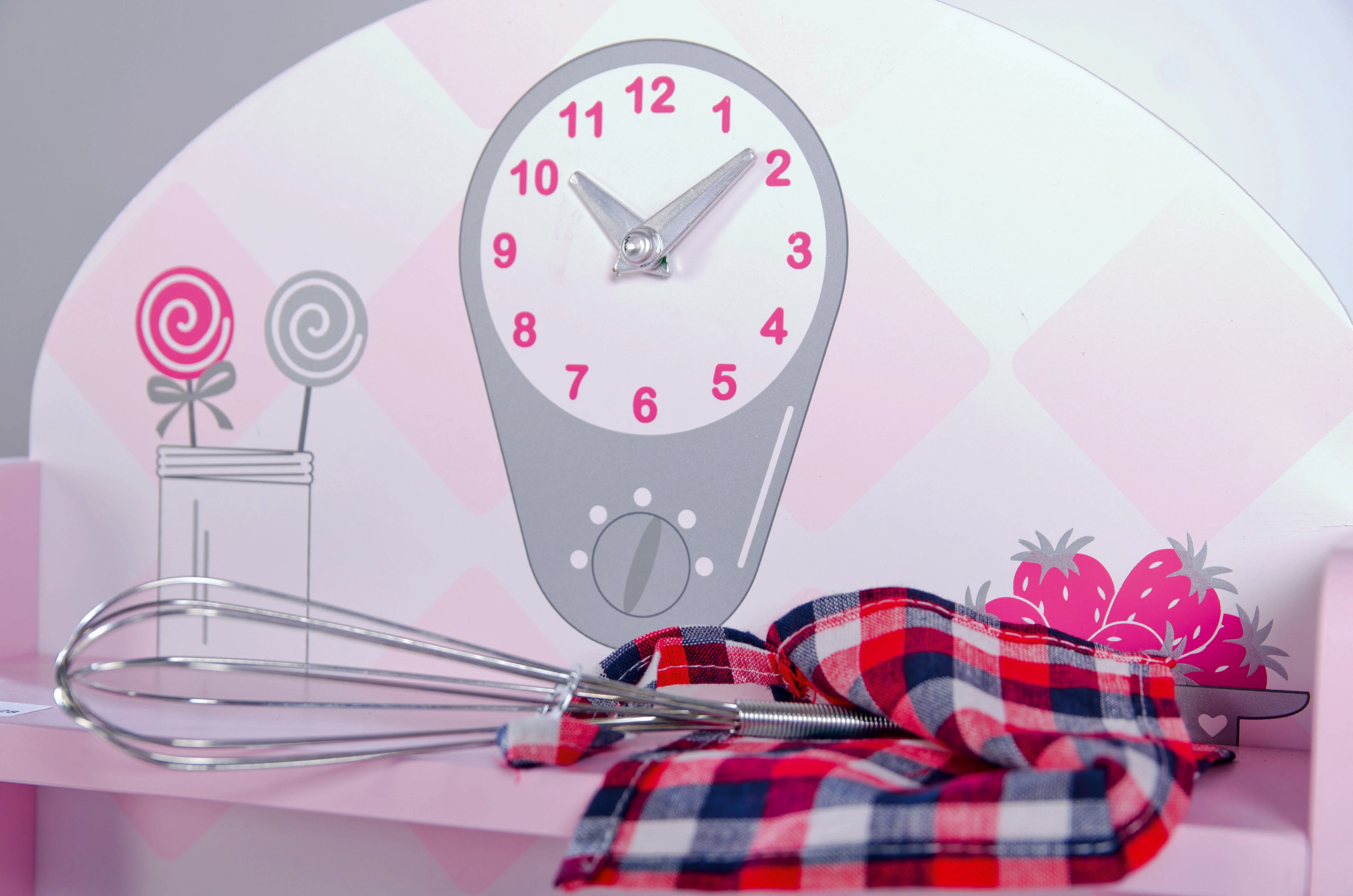 Spielküche rosa, Kinderküche mit Herd, Spüle, Wasserhahn & Regal inkl. Zubehör - Image 9